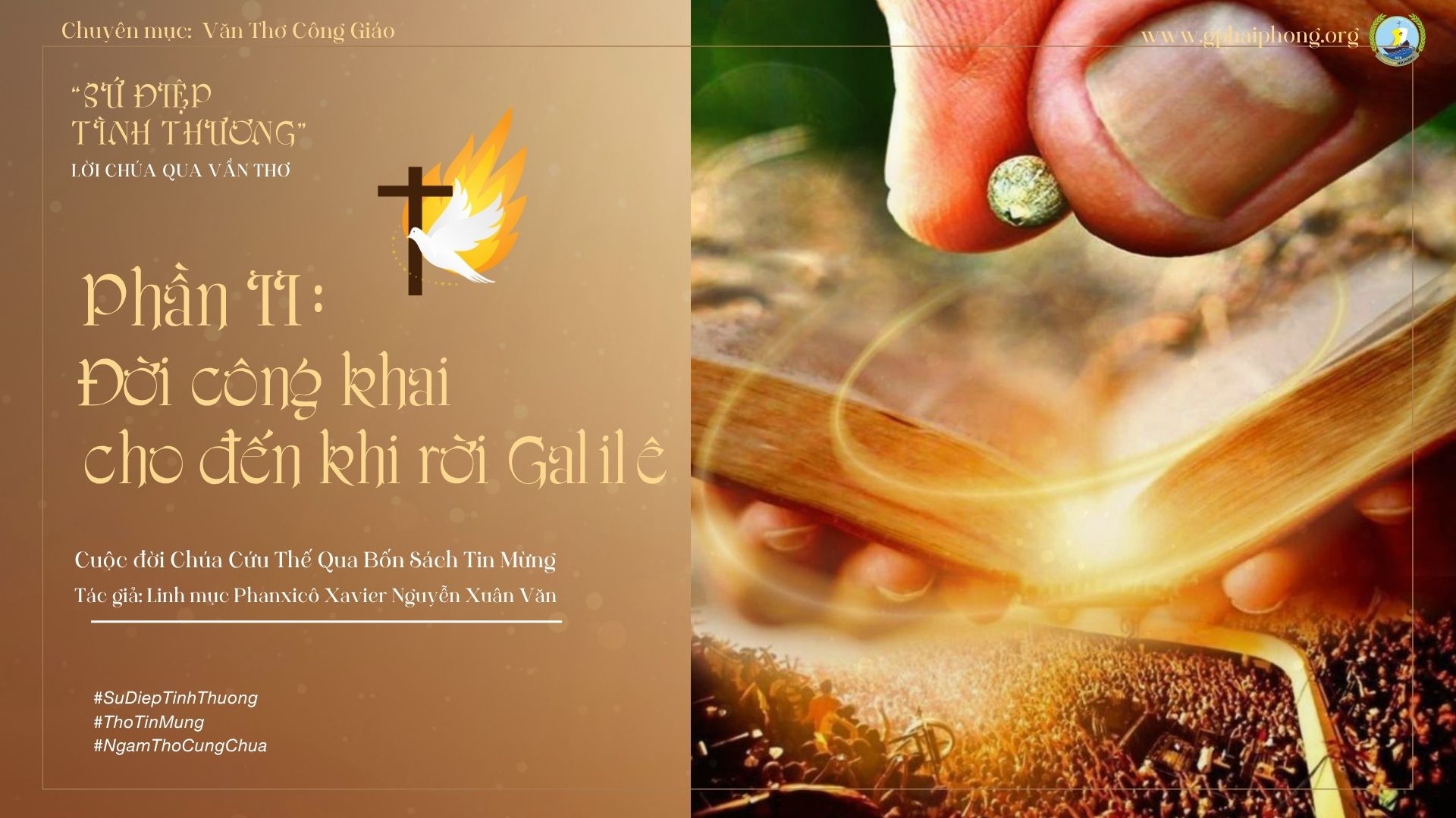 Bài 55 : Ngâm thơ "Nước trời"_Trích Sứ Điệp Tình Thương-Lm Fx Nguyễn Xuân Văn